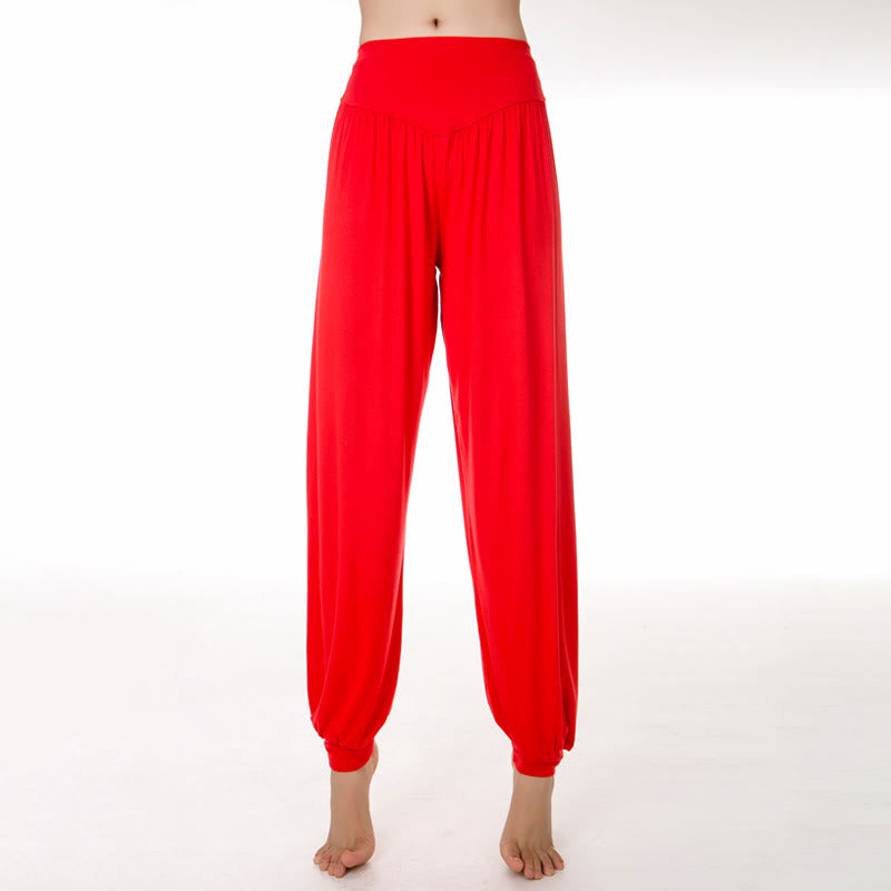 Nimara Ritual Plain Color Loose Modal Yoga Dance Harem Pants