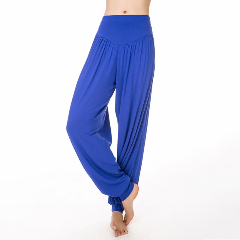 Nimara Ritual Plain Color Loose Modal Yoga Dance Harem Pants