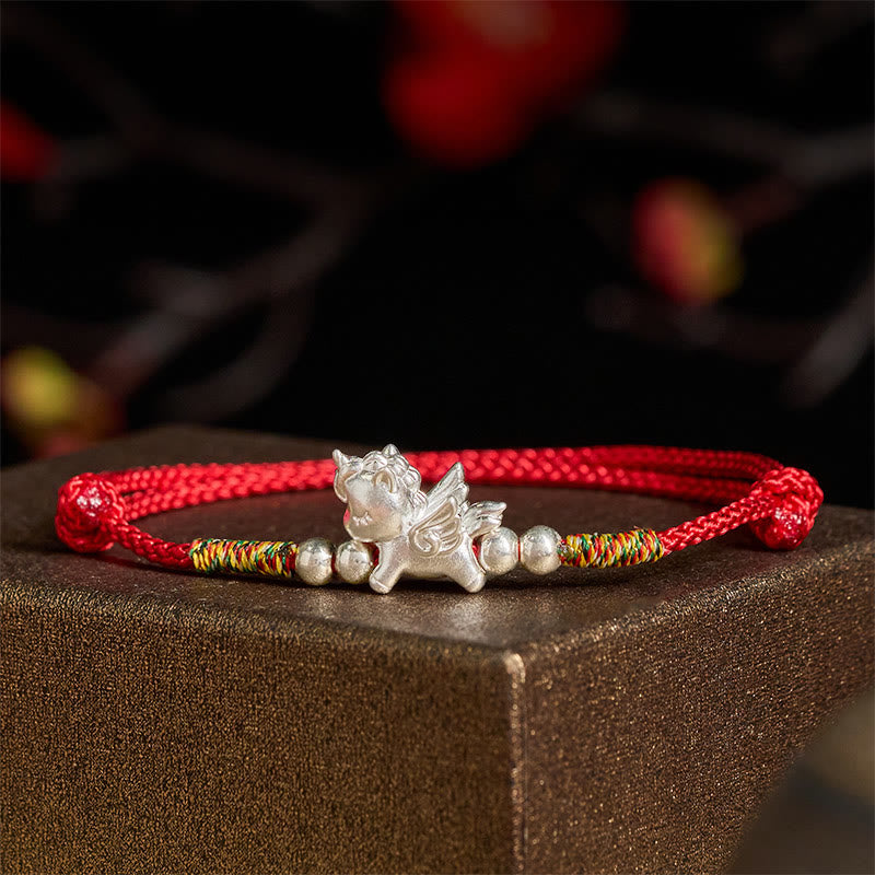 Nimara Ritual 925 Sterling Silver Year Of The Horse Prosperity String Bracelet