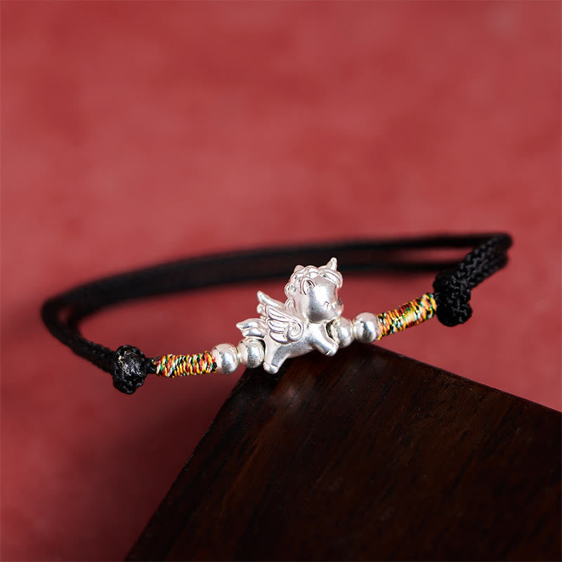 Nimara Ritual 925 Sterling Silver Year Of The Horse Prosperity String Bracelet