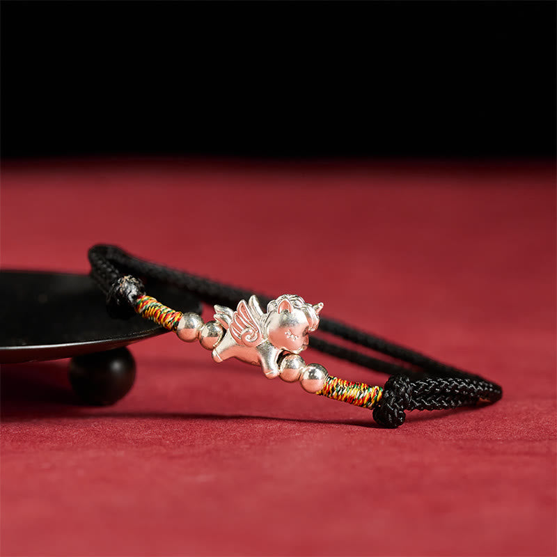 Nimara Ritual 925 Sterling Silver Year Of The Horse Prosperity String Bracelet
