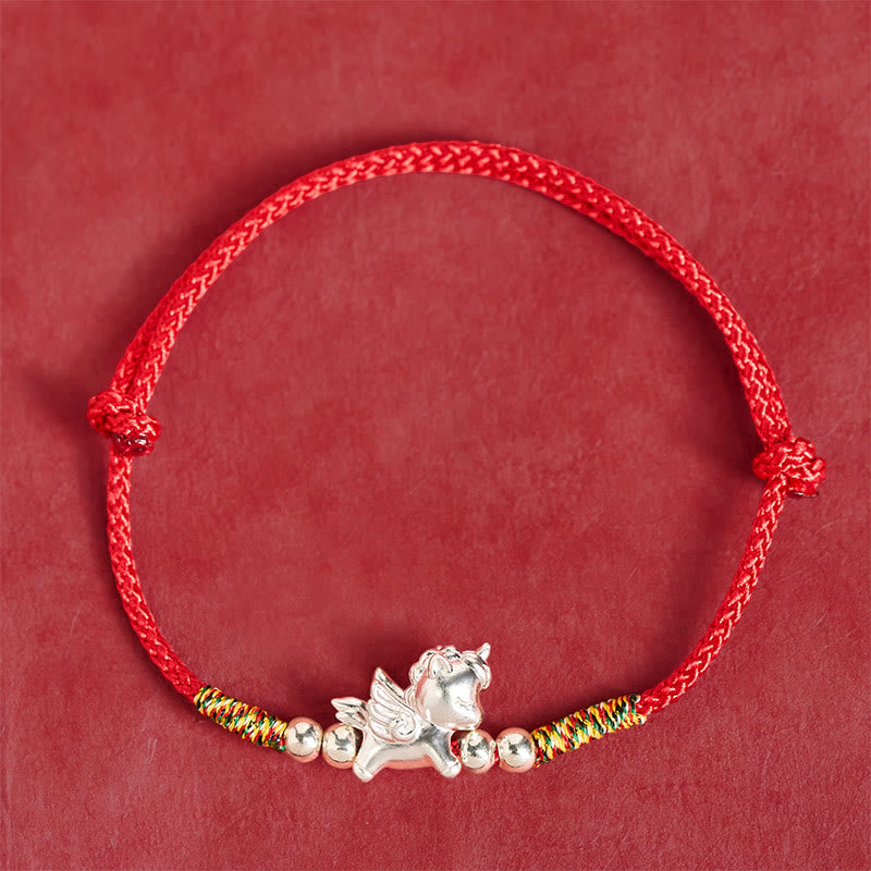 Nimara Ritual 925 Sterling Silver Year Of The Horse Prosperity String Bracelet