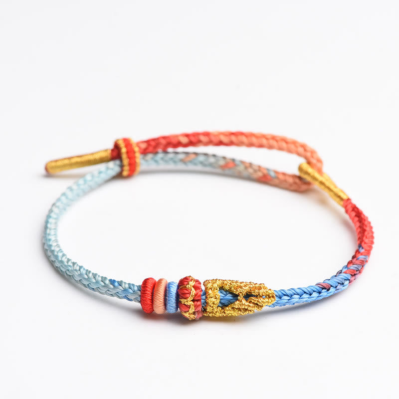Nimara Ritual Colorful Rope Eight Thread Peace Knot Luck Handmade Bracelet