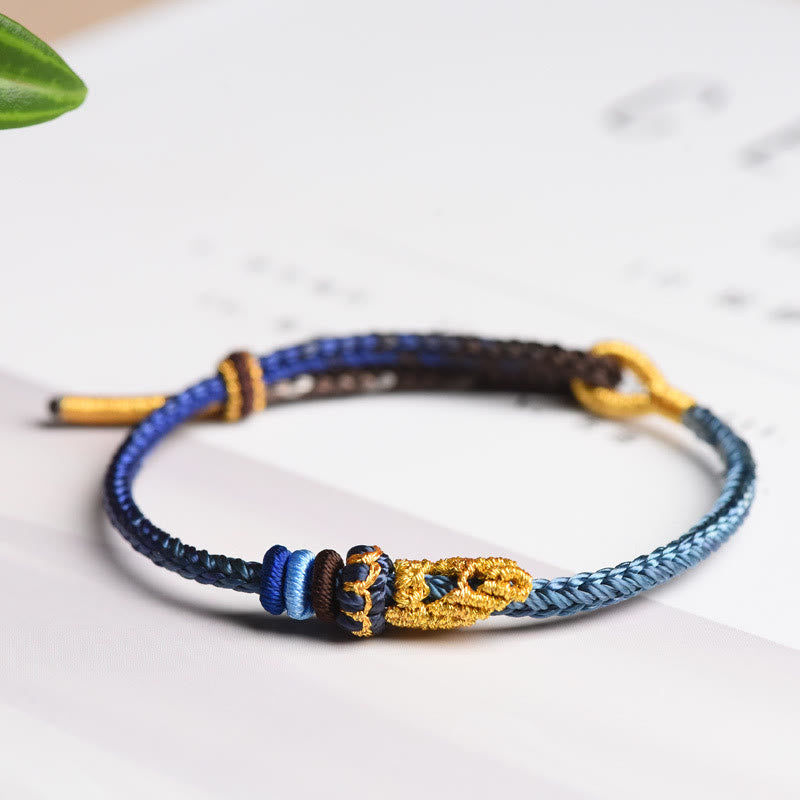 Nimara Ritual Colorful Rope Eight Thread Peace Knot Luck Handmade Bracelet