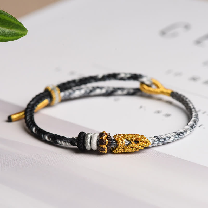 Nimara Ritual Colorful Rope Eight Thread Peace Knot Luck Handmade Bracelet