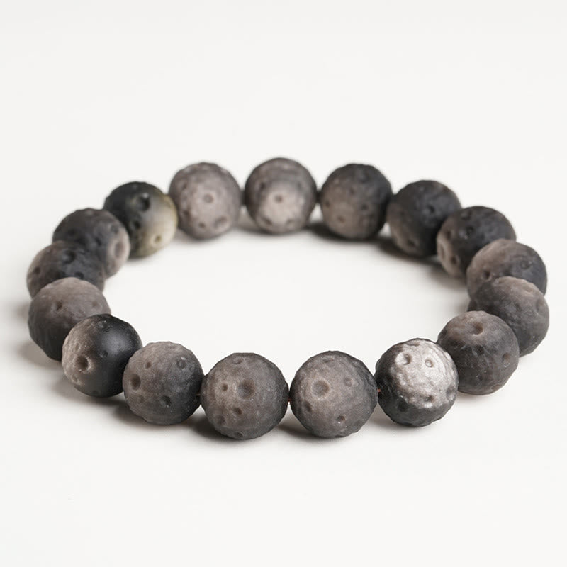 Nimara Ritual Natural Silver Sheen Obsidian Gold Sheen Obsidian Round Beads Protection Bracelet