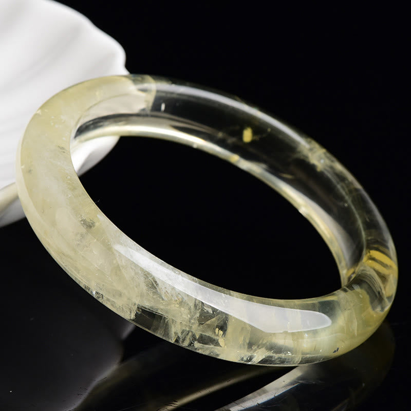 Nimara Ritual Natural Citrine Quartz Prosperity Cuff Bangle Bracelet