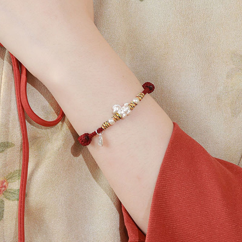 Nimara Ritual 999 Sterling Silver Year Of The Horse Freedom Manually Made String Bracelet