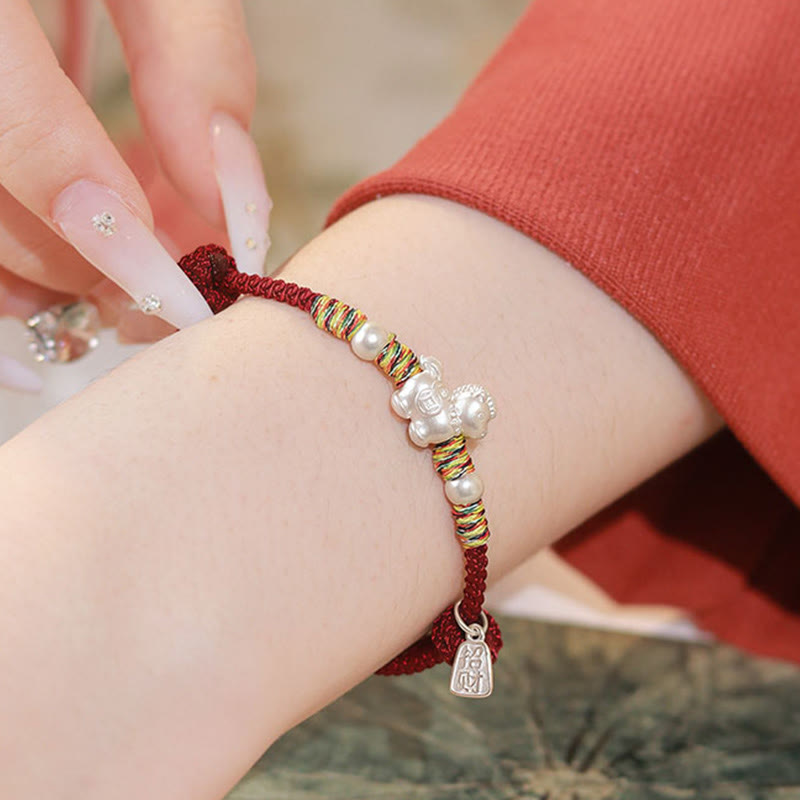 Nimara Ritual 999 Sterling Silver Year Of The Horse Freedom Manually Made String Bracelet
