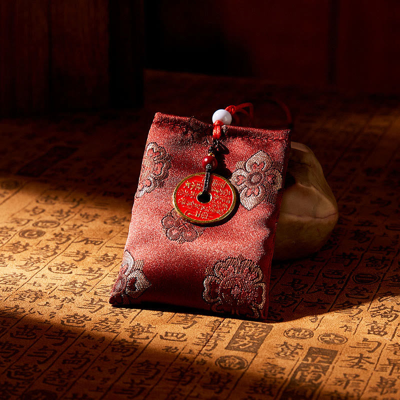 Nimara Ritual Mountain Ghosts Spend Money Jacquard Embroidery Sachet Blessing Hanging Decoration