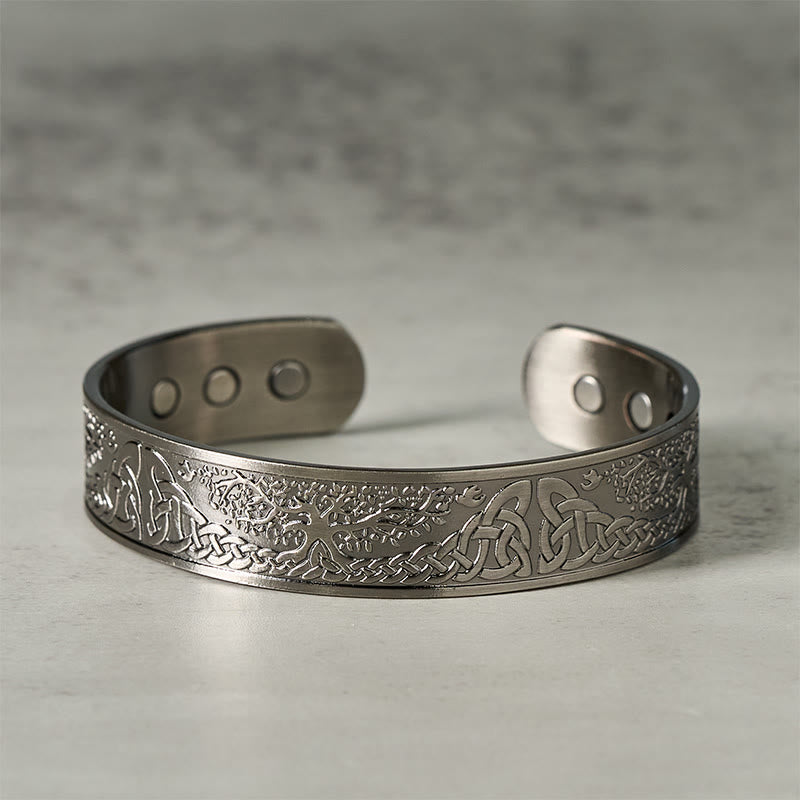 Nimara Ritual The Tree Of Life Copper Open Balance Luck Cuff Bracelet Bangle