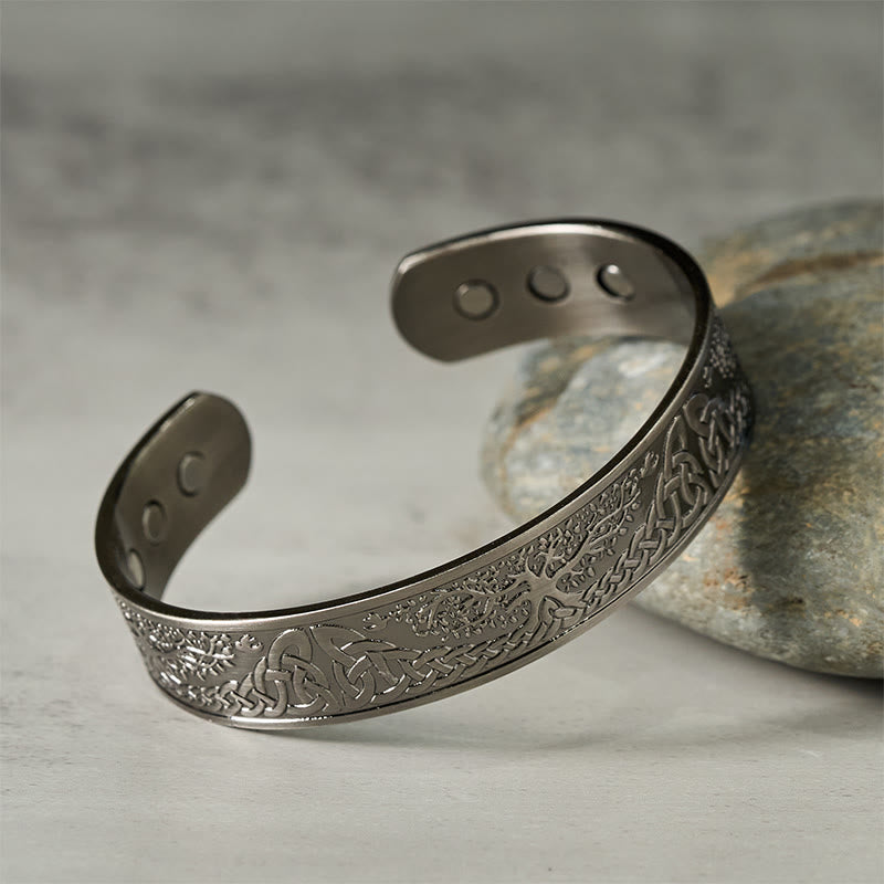 Nimara Ritual The Tree Of Life Copper Open Balance Luck Cuff Bracelet Bangle