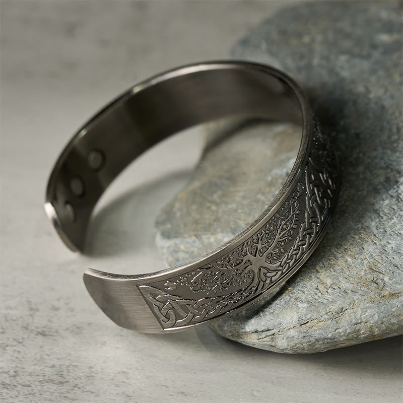 Nimara Ritual The Tree Of Life Copper Open Balance Luck Cuff Bracelet Bangle