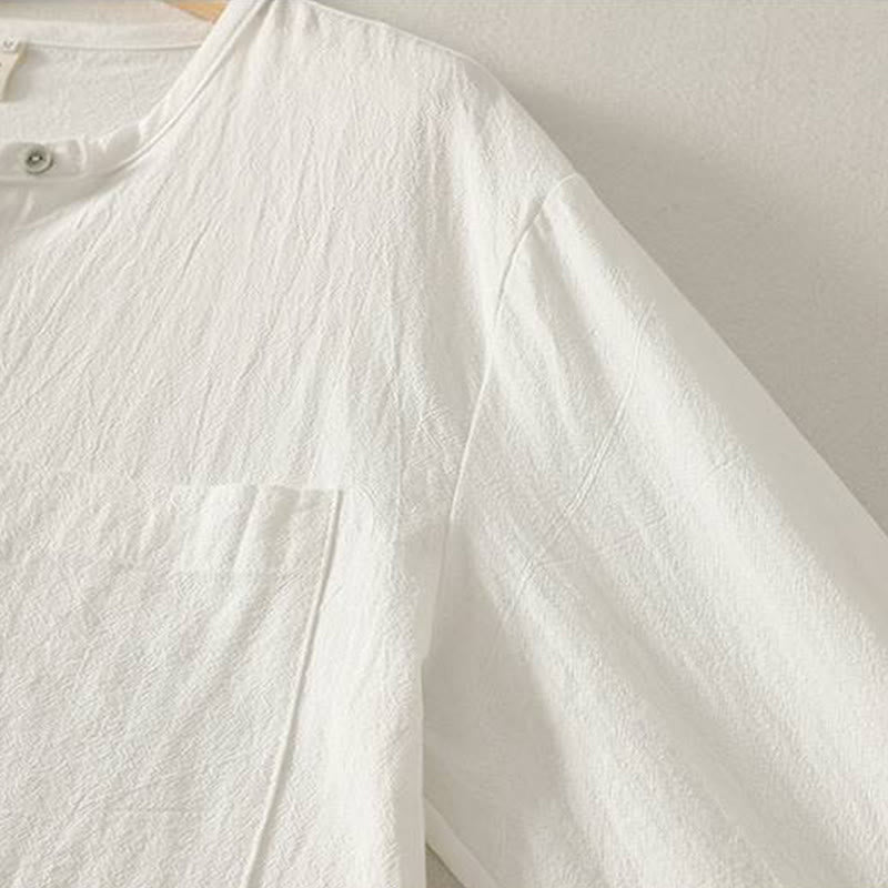 Nimara Ritual Fall Crew Collar Long Sleeve Women's Polyester Shirt With Pockets