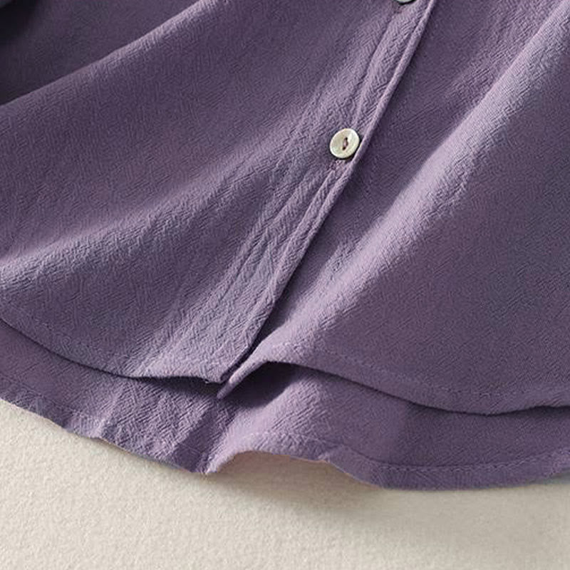 Nimara Ritual Fall Crew Collar Long Sleeve Women's Polyester Shirt With Pockets