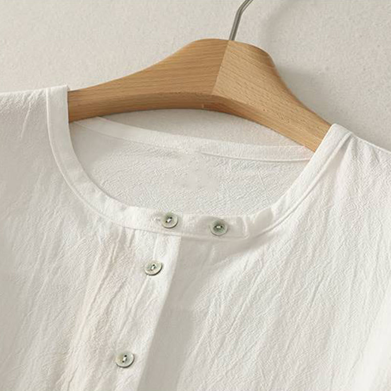Nimara Ritual Fall Crew Collar Long Sleeve Women's Polyester Shirt With Pockets