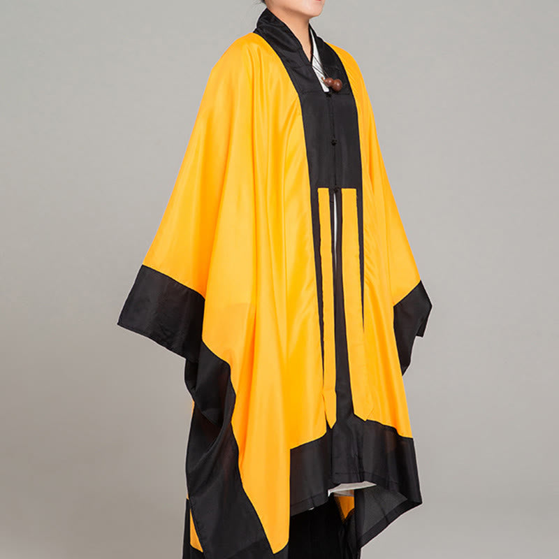 Nimara Ritual Wudang Solid Color Long Wide Sleeve Unisex Taoist Robe Kimono For Qigong Tai Chi Ceremony