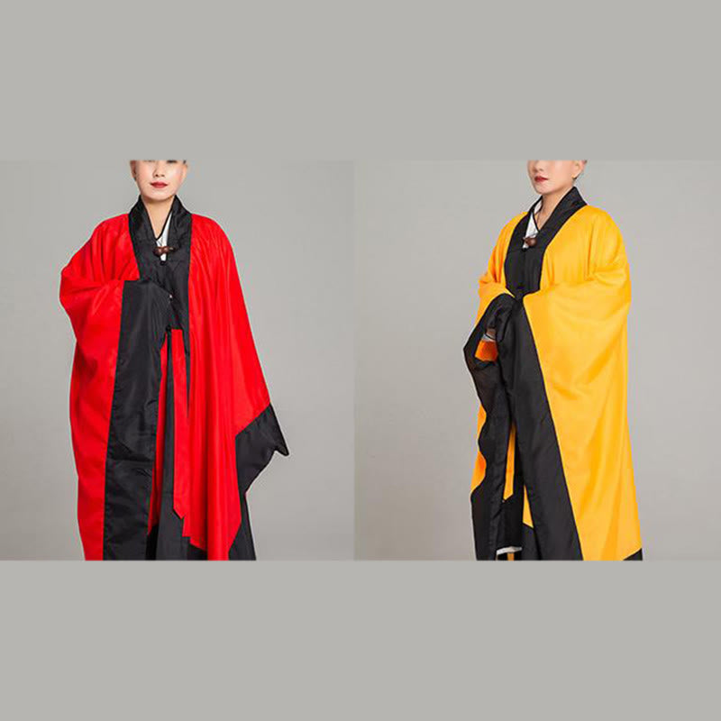 Nimara Ritual Wudang Solid Color Long Wide Sleeve Unisex Taoist Robe Kimono For Qigong Tai Chi Ceremony