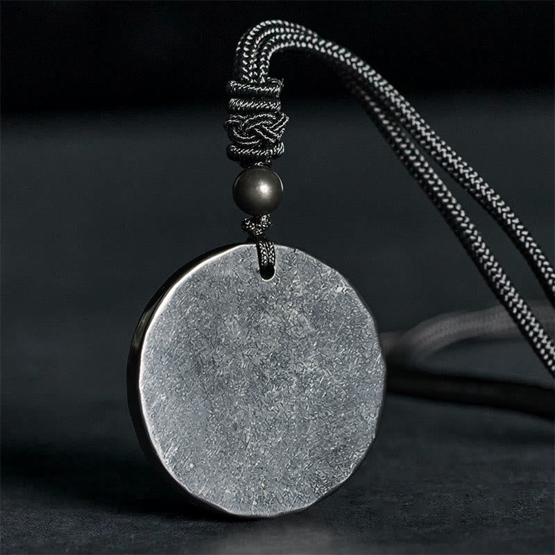 Nimara Ritual Circle Simple Design Authentic Shungite Stone Protection Necklace Pendant