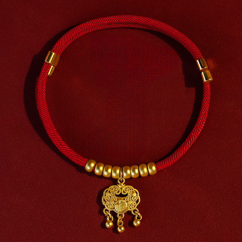 Nimara Ritual Red String Bead Protection Adjustable Cats Small Dogs Pet Collar