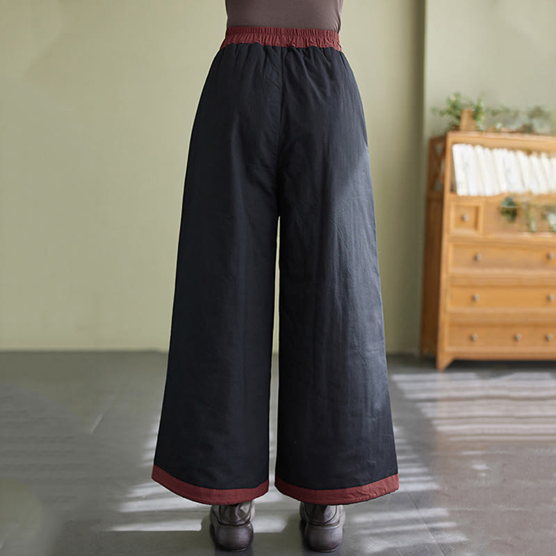 Nimara Ritual Casual Plain Women's Wide Leg Pants With Pockets