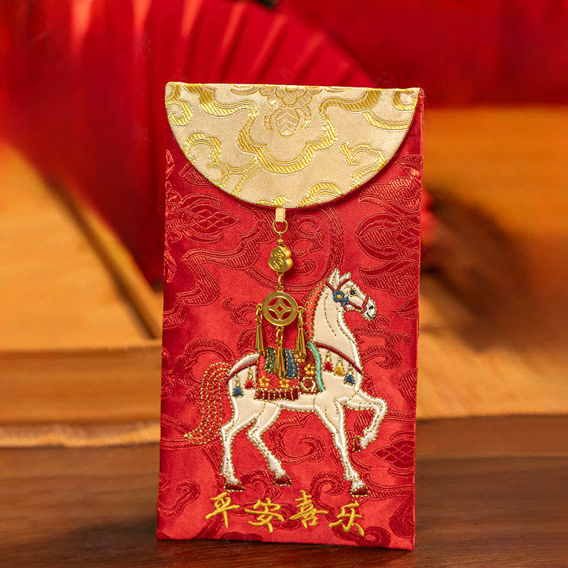 Nimara Ritual Chinese Red Envelope Embroidery Peace Joy Year Of The Horse 2026 New Year