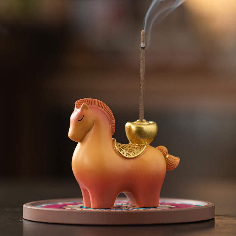 Nimara Ritual Year Of The Horse 2026 New Year Ingot Attracting Wealth Home Decoration Incense Burner