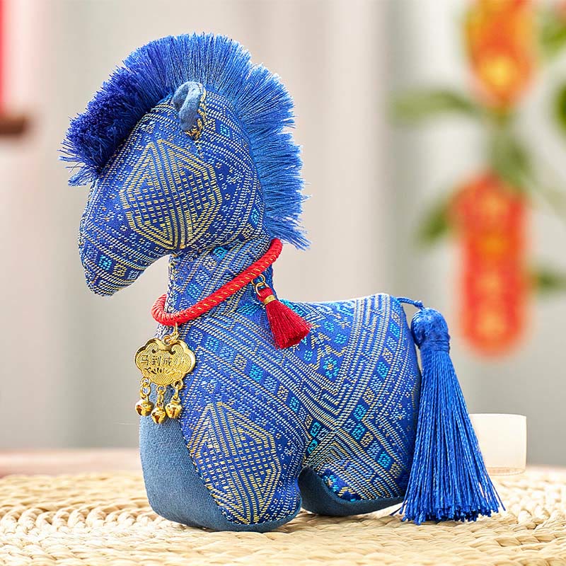 Nimara Ritual Year Of The Horse Red String Embroidery Ingot Tassel Decoration