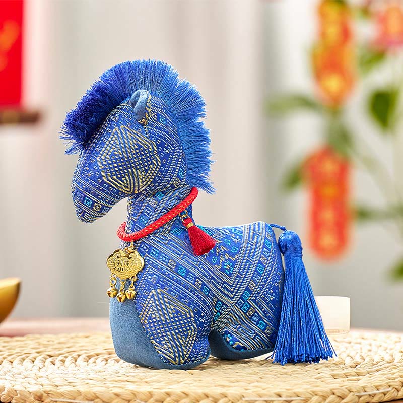 Nimara Ritual Year Of The Horse Red String Embroidery Ingot Tassel Decoration
