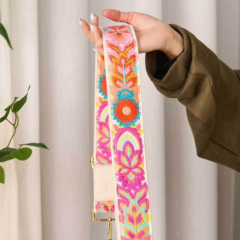 Nimara Ritual Multicolor Sunflower Embroidery Adjustable Handbags Crossbody Shoulder Bag Straps