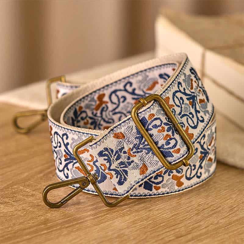 Nimara Ritual Bohemian Flower Geometric Embroidery Adjustable Handbags Crossbody Shoulder Bag Purse Straps Replacement