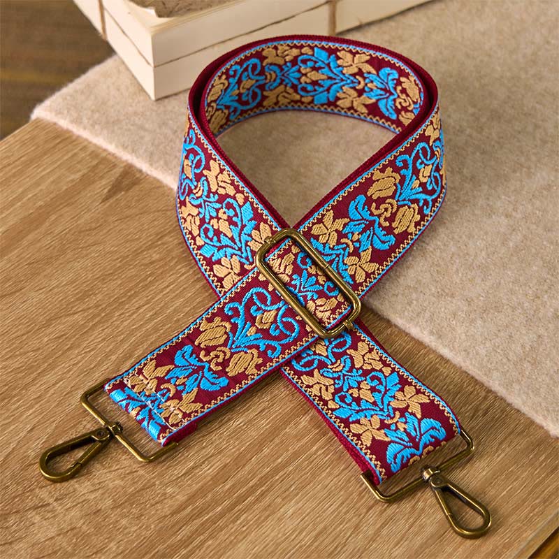 Nimara Ritual Bohemian Flower Geometric Embroidery Adjustable Handbags Crossbody Shoulder Bag Purse Straps Replacement