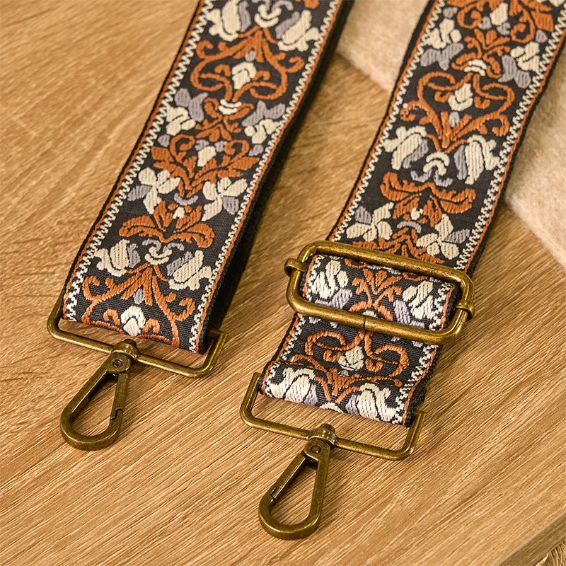 Nimara Ritual Bohemian Brown Flower Vine Adjustable Handbags Crossbody Shoulder Bag Straps Replacement