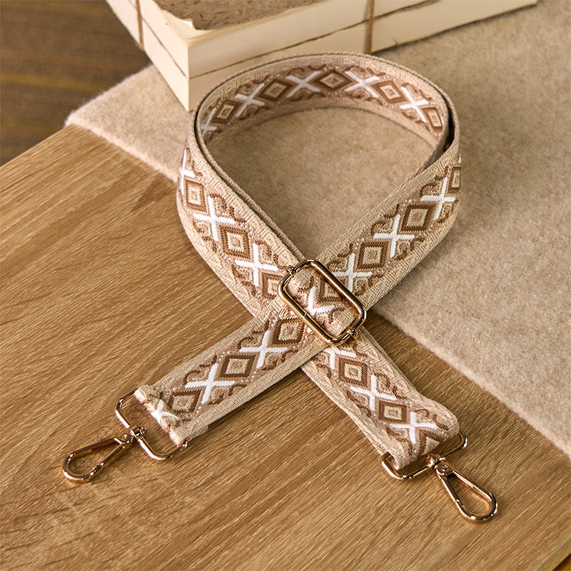 Nimara Ritual Boho Rhombus Stripe Geometric Jacquard Adjustable Handbags Crossbody Shoulder Bag Straps Replacement