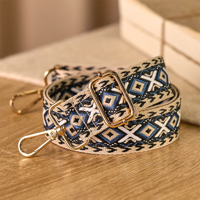 Nimara Ritual Boho Rhombus Stripe Geometric Jacquard Adjustable Handbags Crossbody Shoulder Bag Straps Replacement