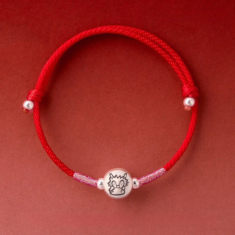 Nimara Ritual Year of the Horse 999 Sterling Silver Red String Luck Bracelet
