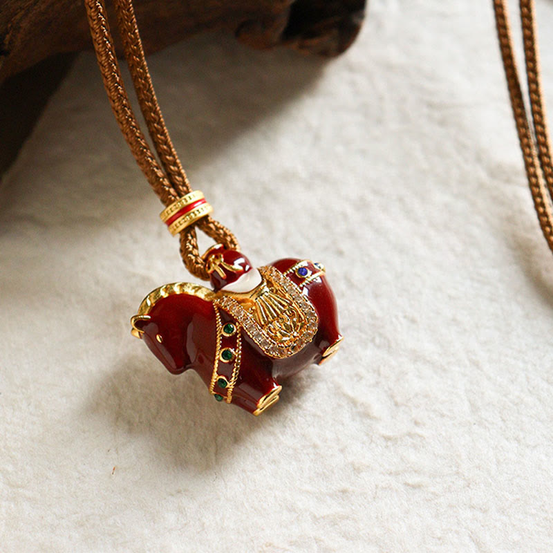 Nimara Ritual Year Of The Horse Copper Balance Necklace Pendants