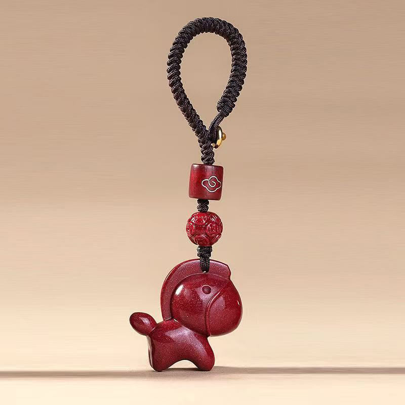 Nimara Ritual Year Of The Horse Cinnabar Blessing Key Chain