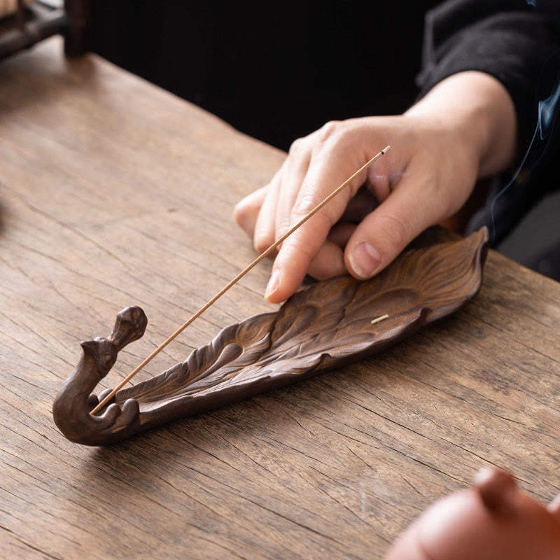 Nimara Ritual Peacock Shape Fortune Home Decoration Incense Burner