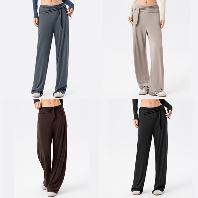 Nimara Ritual Casual Lace-up Breathable Sports Women's Wide Leg Pants