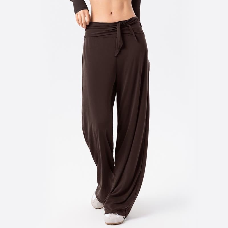 Nimara Ritual Casual Lace-up Breathable Sports Women's Wide Leg Pants
