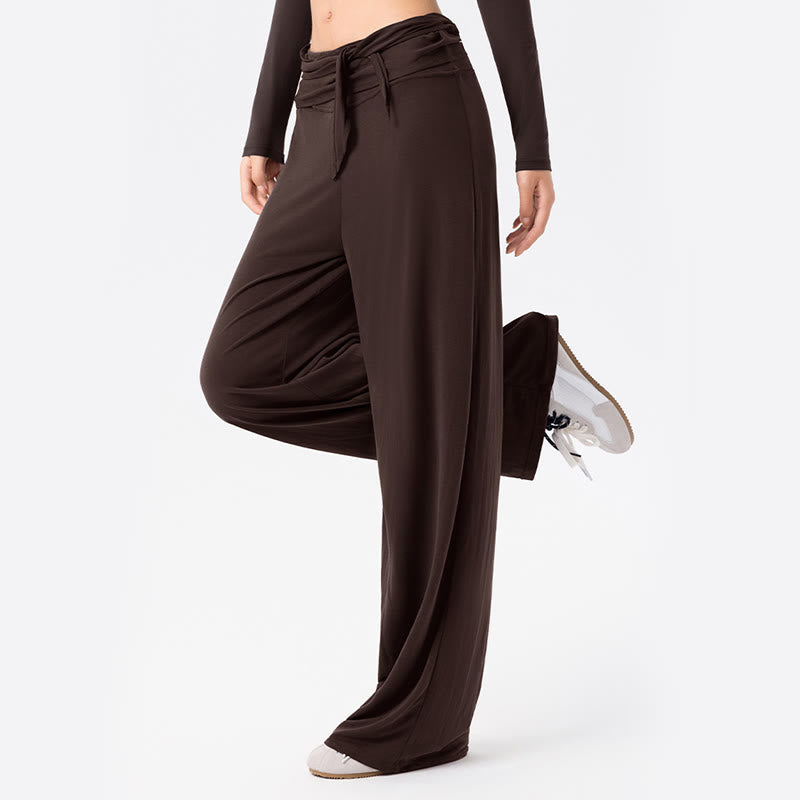 Nimara Ritual Casual Lace-up Breathable Sports Women's Wide Leg Pants