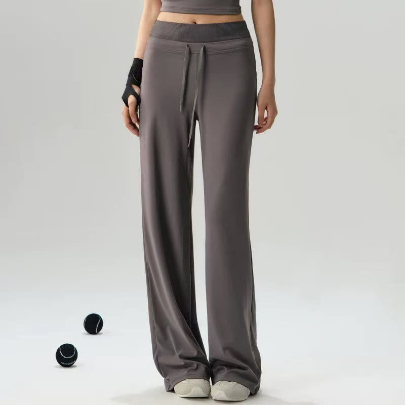 Nimara Ritual Casual Drawstring Yoga Sports Gym Elastic Waist Women's Wide Leg Pants