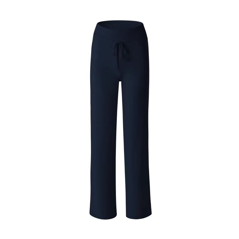 Nimara Ritual Casual Drawstring Yoga Sports Gym Elastic Waist Women's Wide Leg Pants