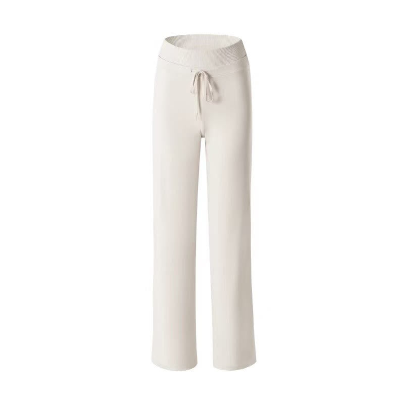 Nimara Ritual Casual Drawstring Yoga Sports Gym Elastic Waist Women's Wide Leg Pants