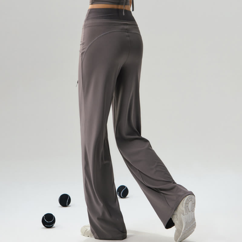 Nimara Ritual Casual Drawstring Yoga Sports Gym Elastic Waist Women's Wide Leg Pants