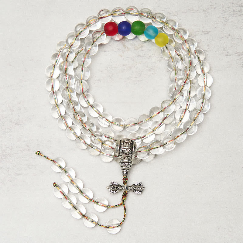 Nimara Ritual Vajra Charm Liuli 108 Beads Spiritual Power Strength Mala