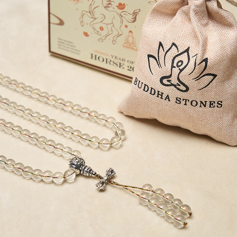 Nimara Ritual Vajra Charm Liuli 108 Beads Spiritual Power Strength Mala