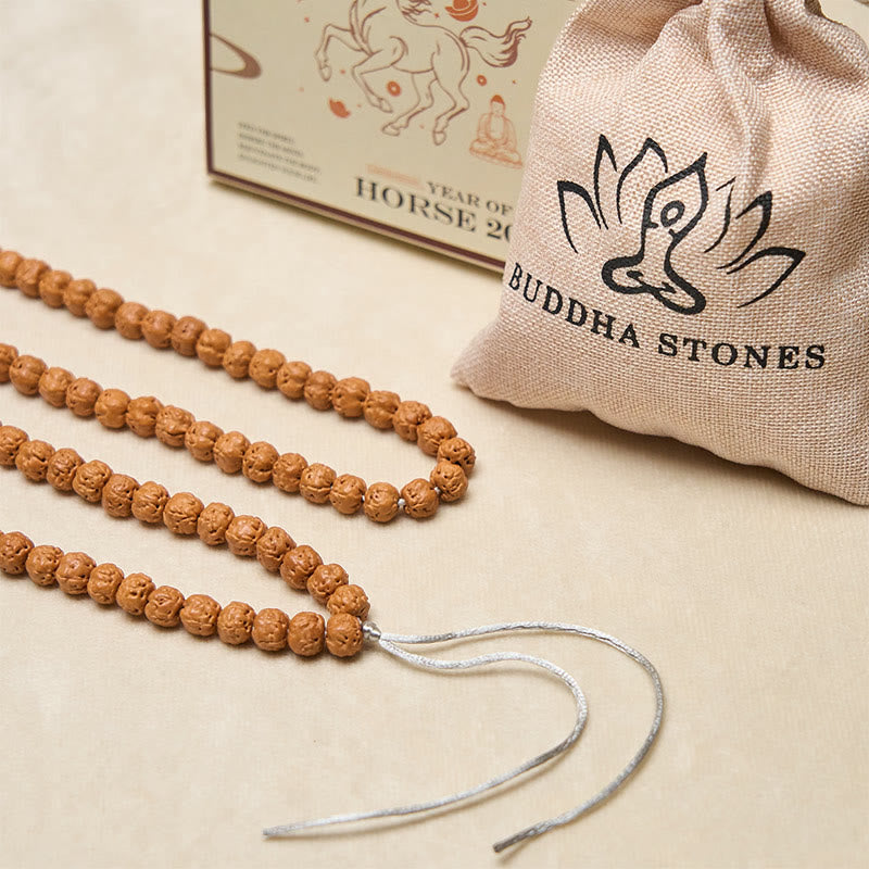 Nimara Ritual Tibetan 108 Beads Bodhi Seed Wealth Auspiciousness Mala