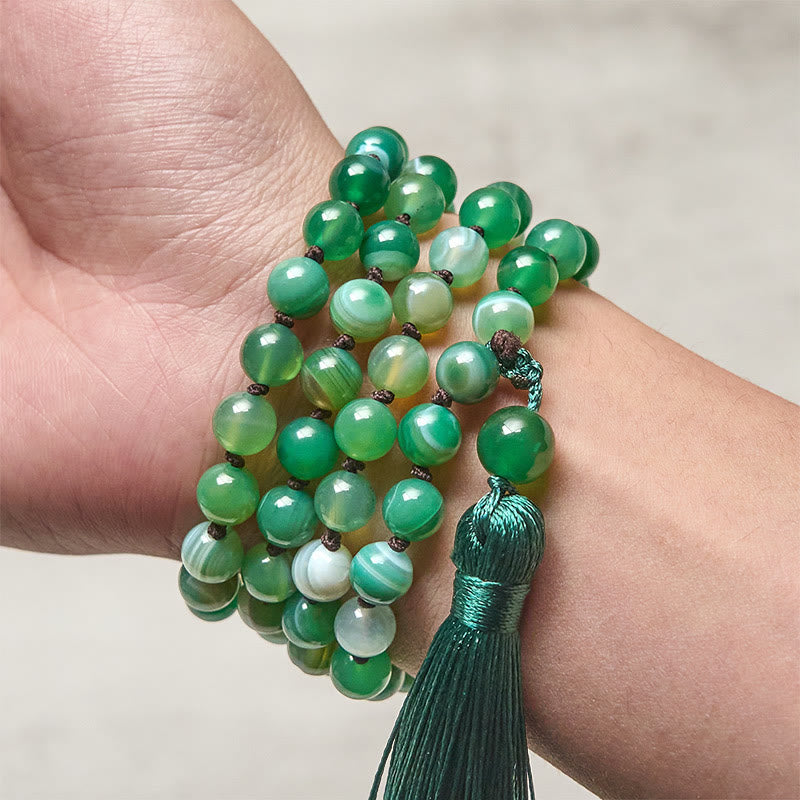 Nimara Ritual Bead Malachite Tassel Protection Bracelet